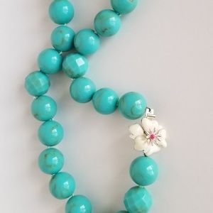 Stella & Dot Turquoise Bloom Statement Necklace